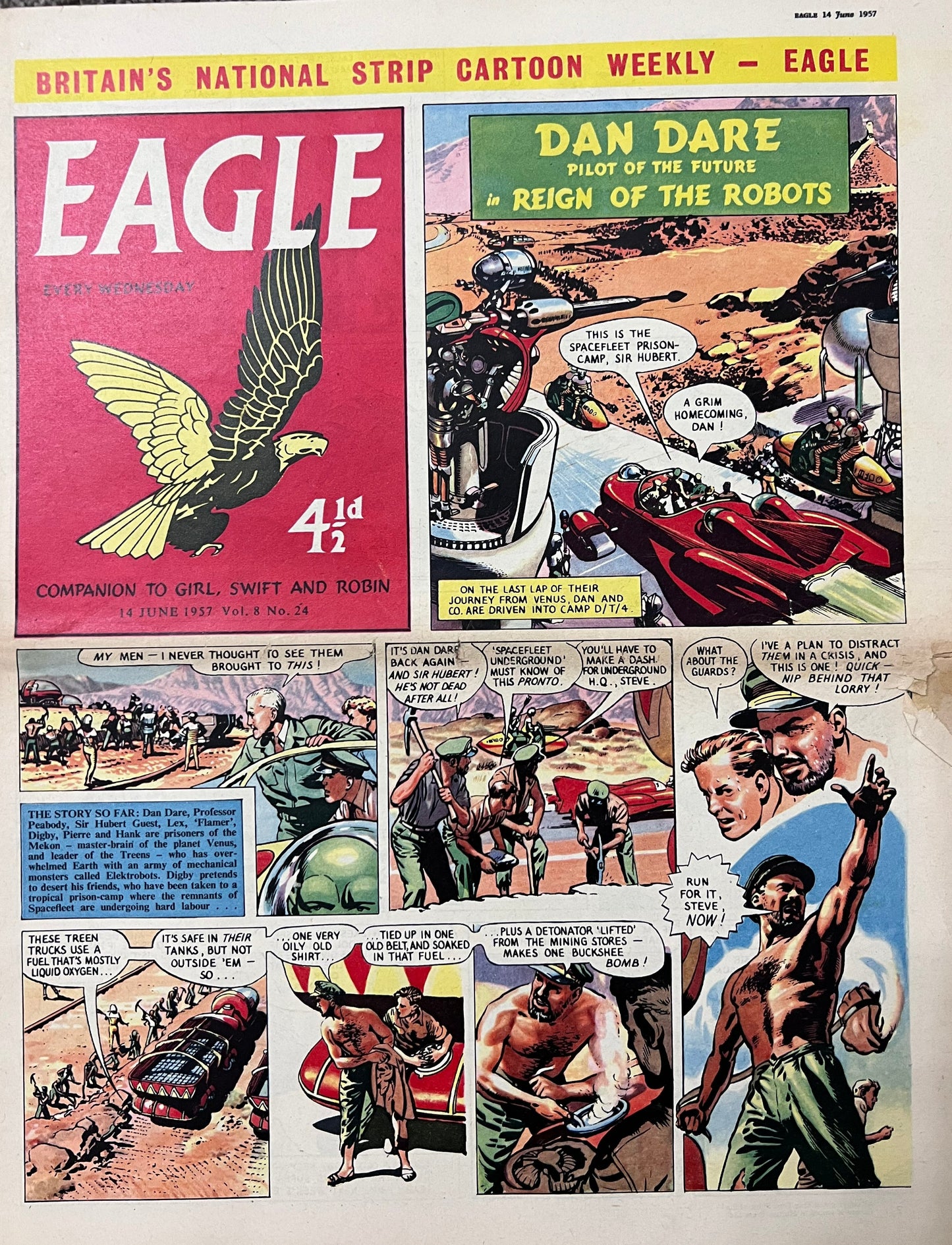 Eagle Comic Magazine 14th June 1957