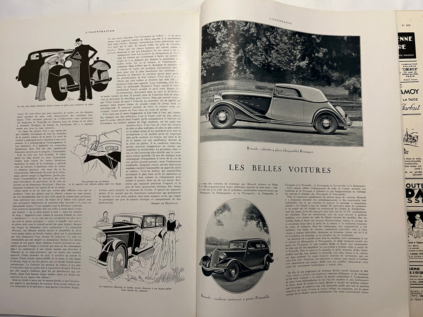 L'Illustration Magazine L'AUTOMOBILE et le TOURISME - 7th October 1933