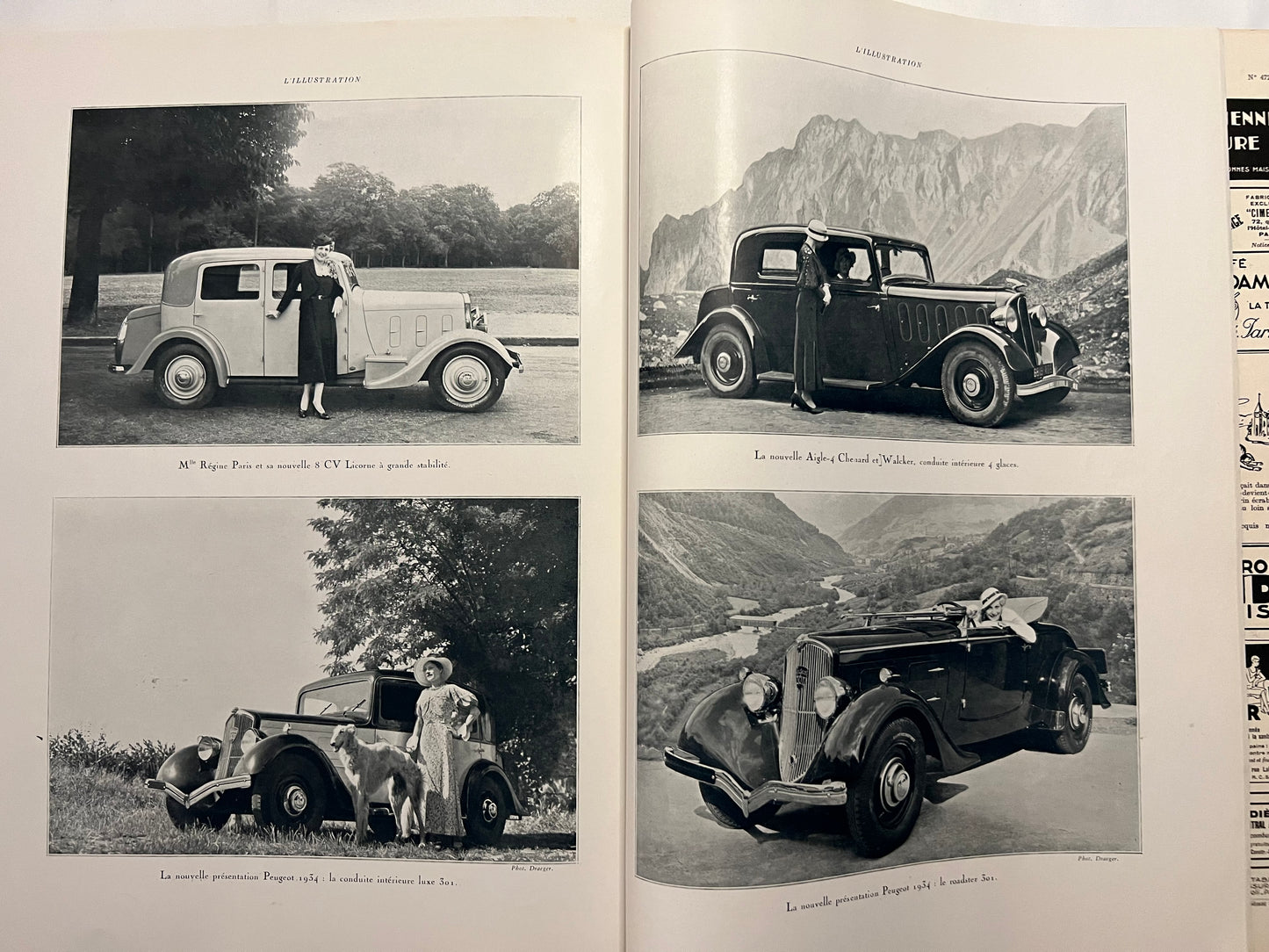 L'Illustration Magazine L'AUTOMOBILE et le TOURISME - 7th October 1933