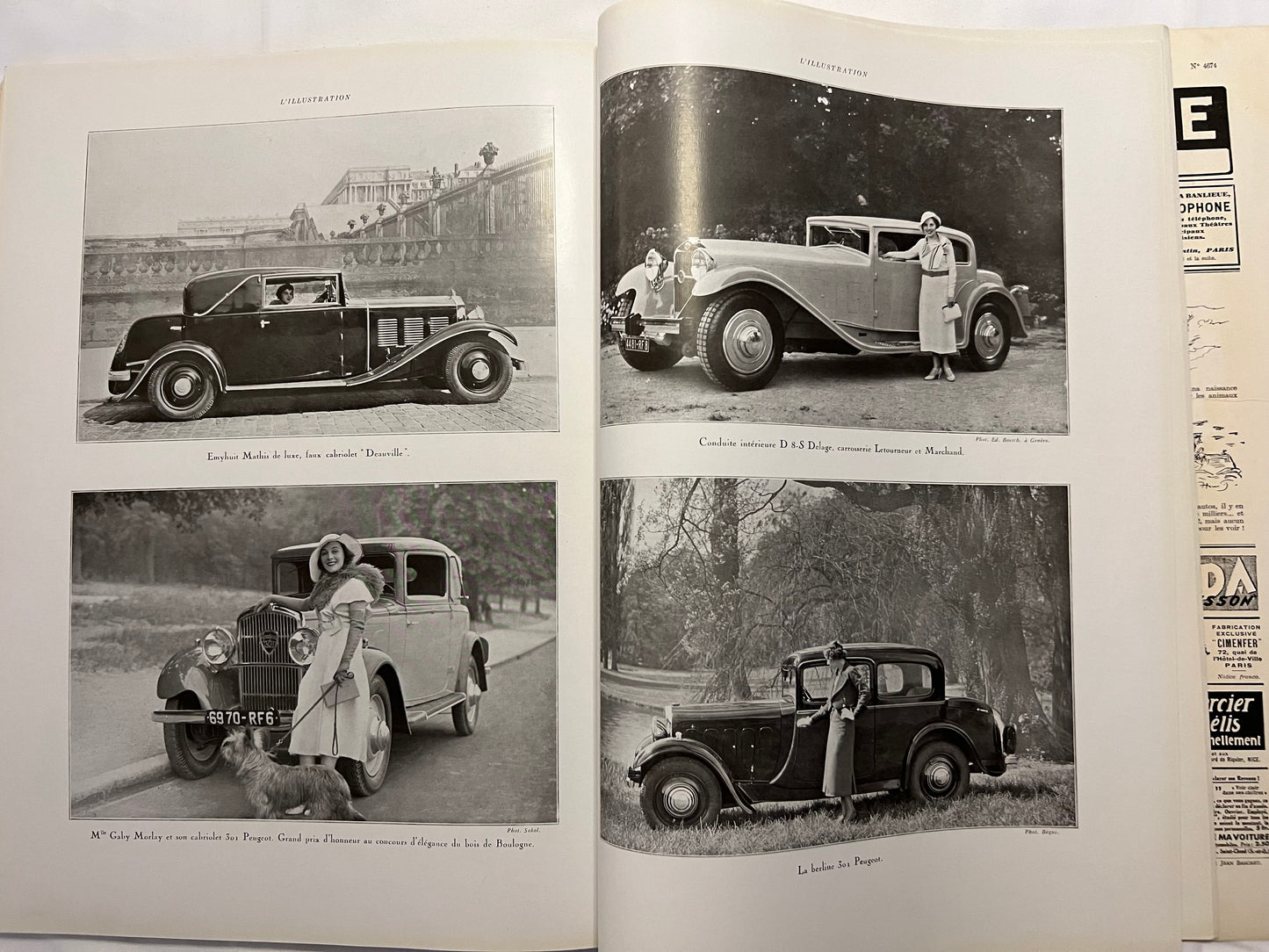 L'Illustration Magazine L'AUTOMOBILE et le TOURISME - 1st October 1932