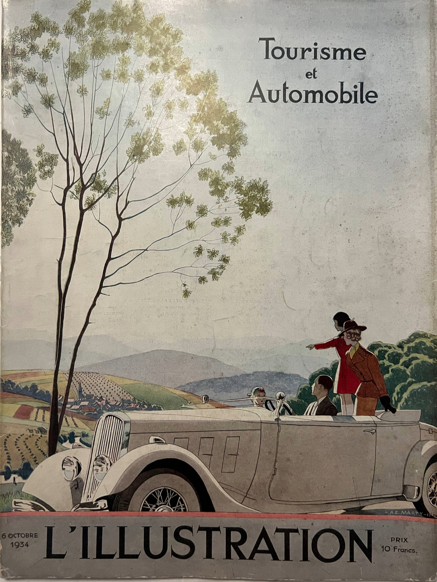 L'Illustration Magazine L'AUTOMOBILE et le TOURISME - 6th October 1934