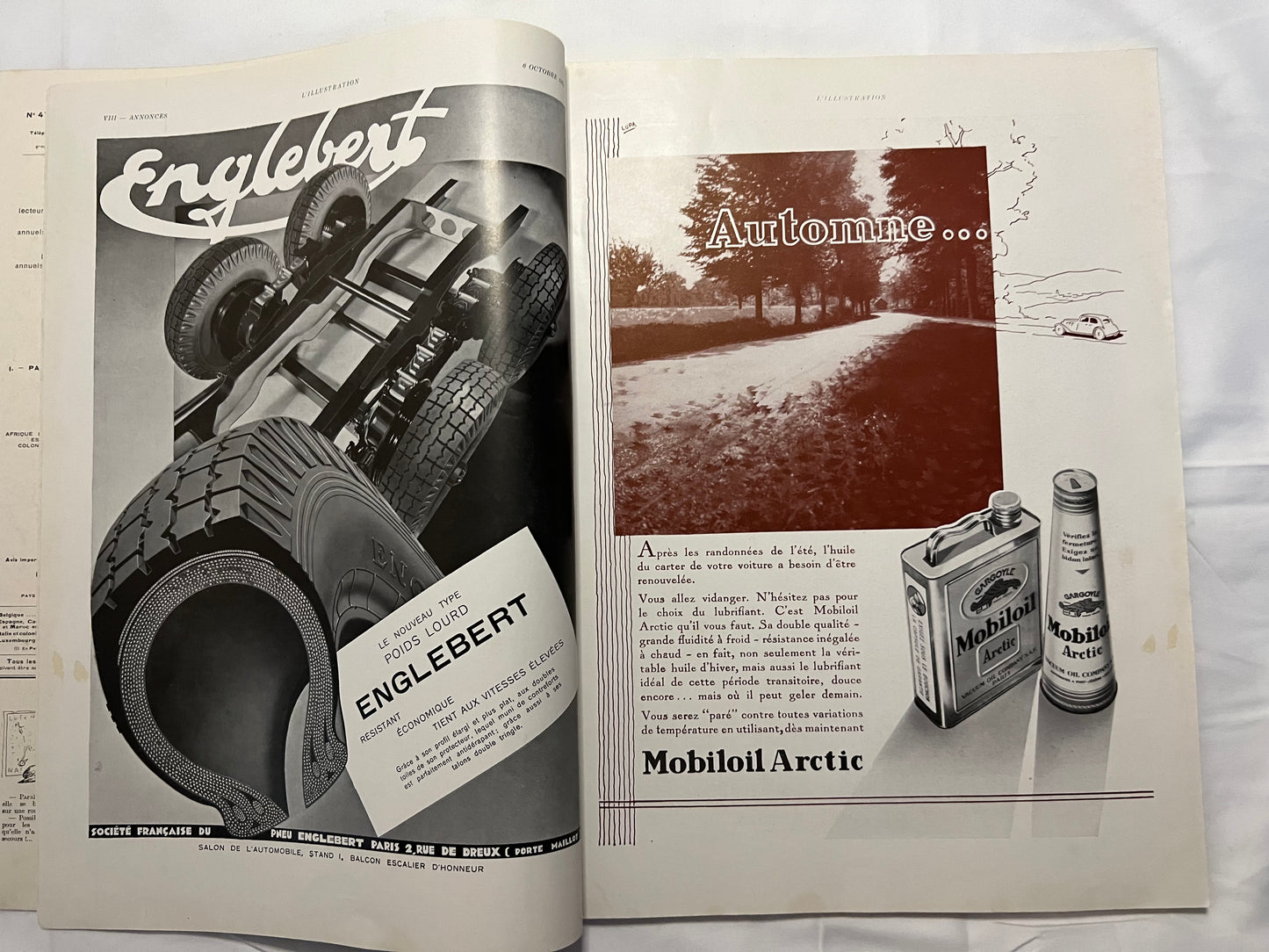 L'Illustration Magazine L'AUTOMOBILE et le TOURISME - 6th October 1934