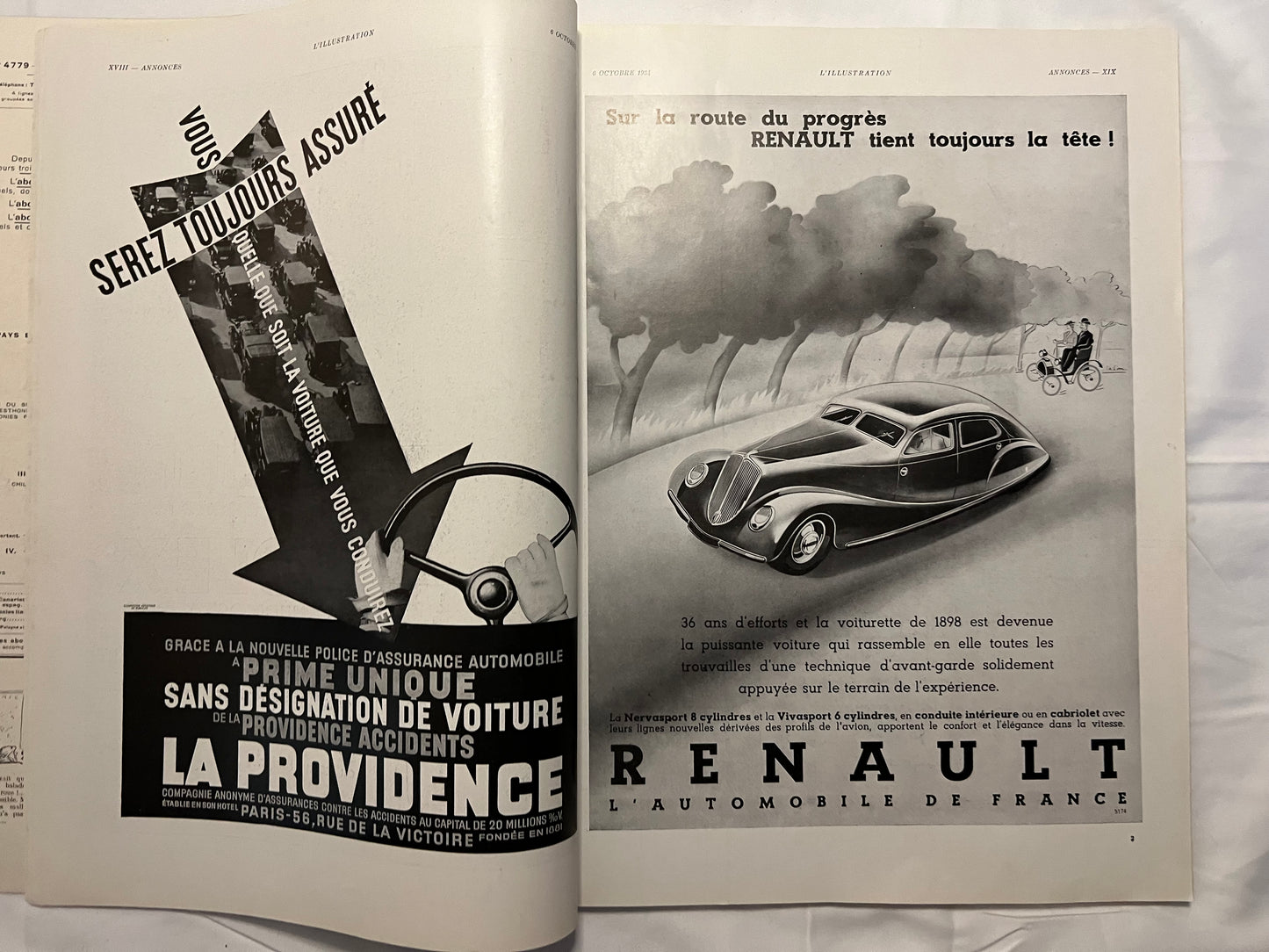 L'Illustration Magazine L'AUTOMOBILE et le TOURISME - 6th October 1934