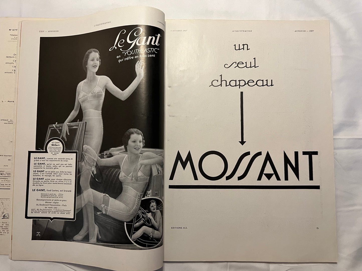 L'Illustration Magazine L'AUTOMOBILE et le TOURISME - 6th October 1934