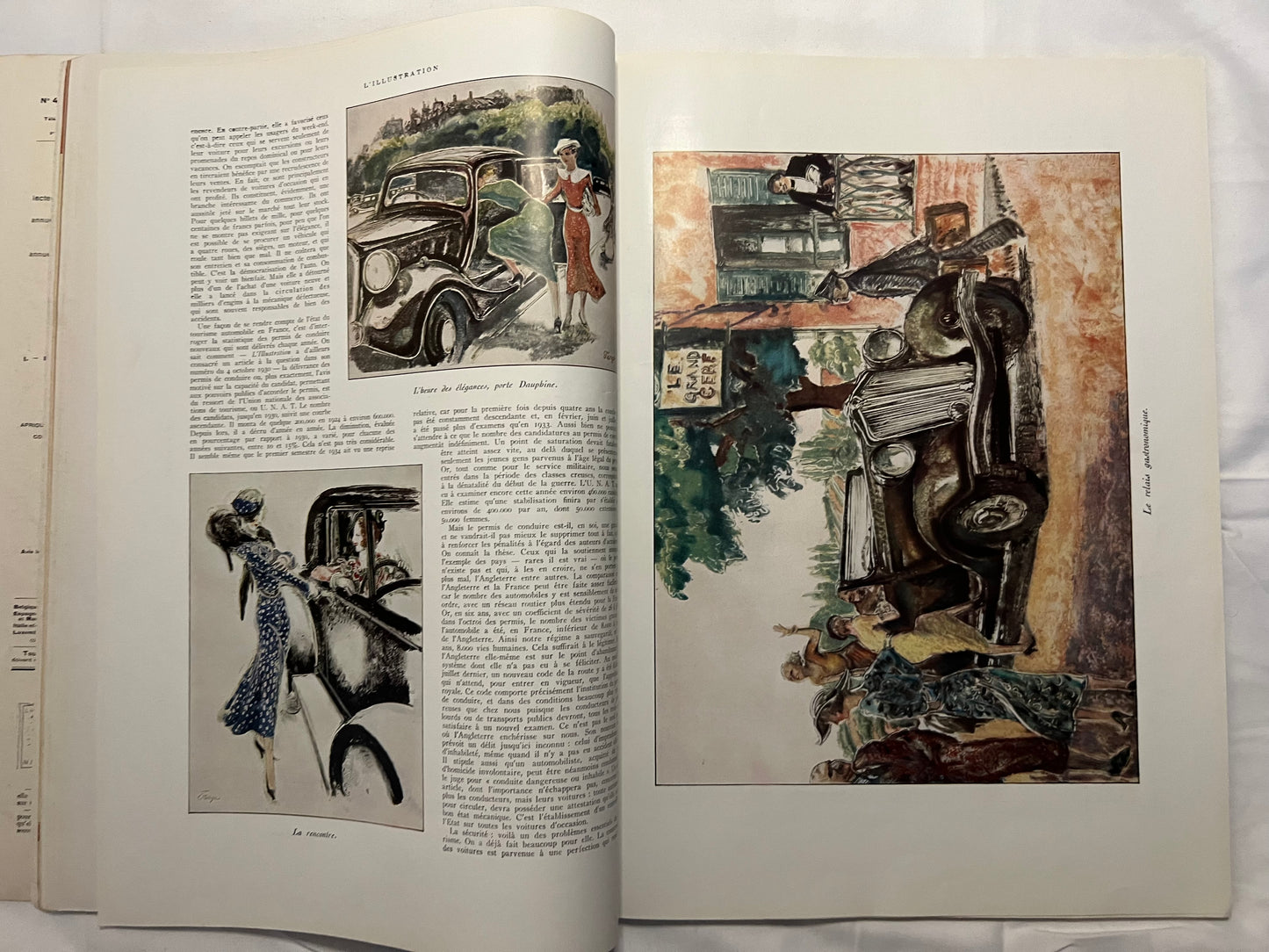 L'Illustration Magazine L'AUTOMOBILE et le TOURISME - 6th October 1934