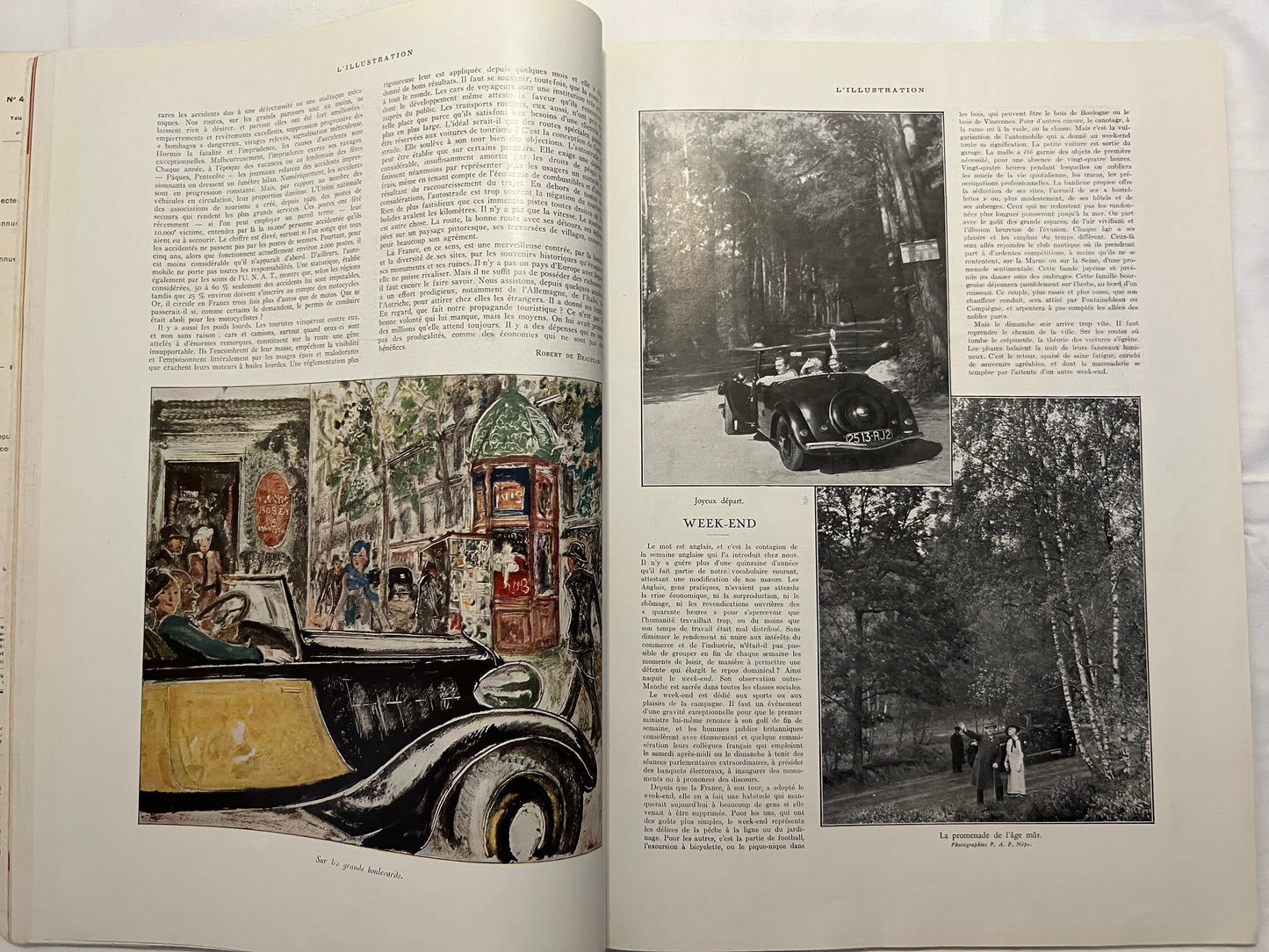 L'Illustration Magazine L'AUTOMOBILE et le TOURISME - 6th October 1934