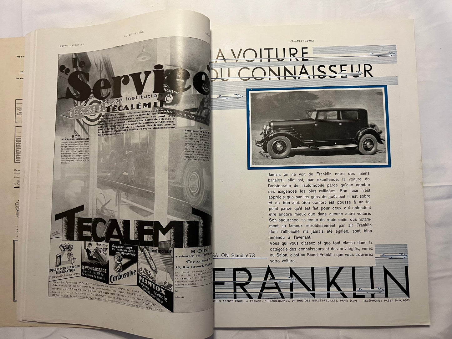 L'Illustration Magazine L'AUTOMOBILE et le TOURISME - 4th October 1930