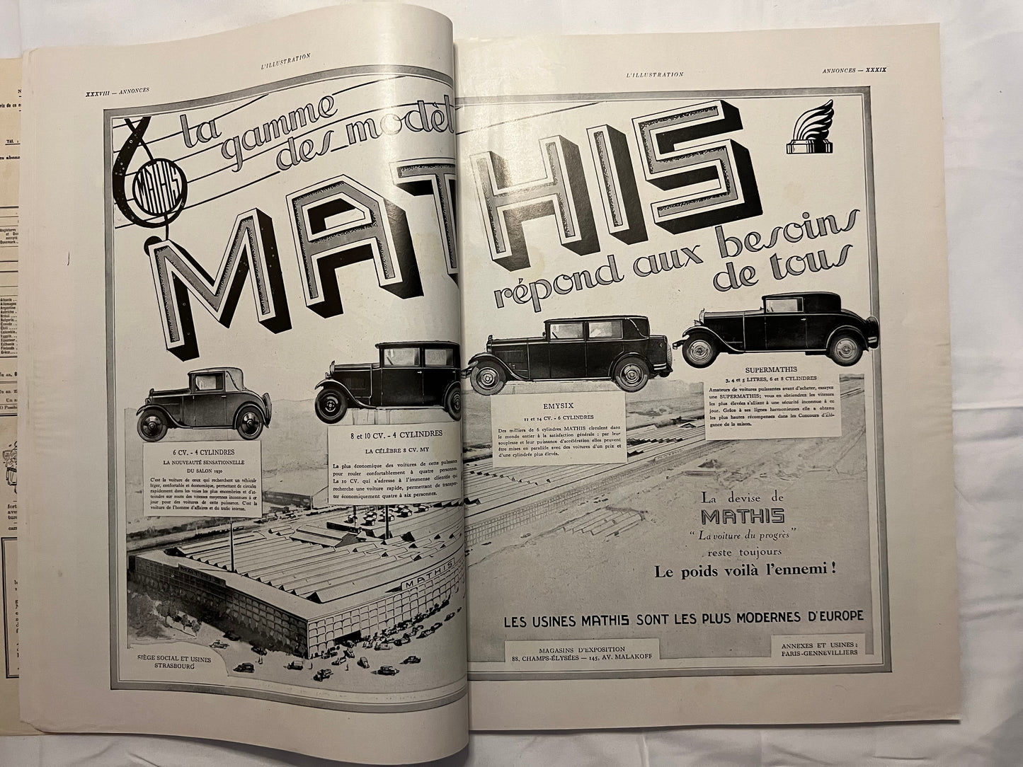 L'Illustration Magazine L'AUTOMOBILE et le TOURISME - 4th October 1930