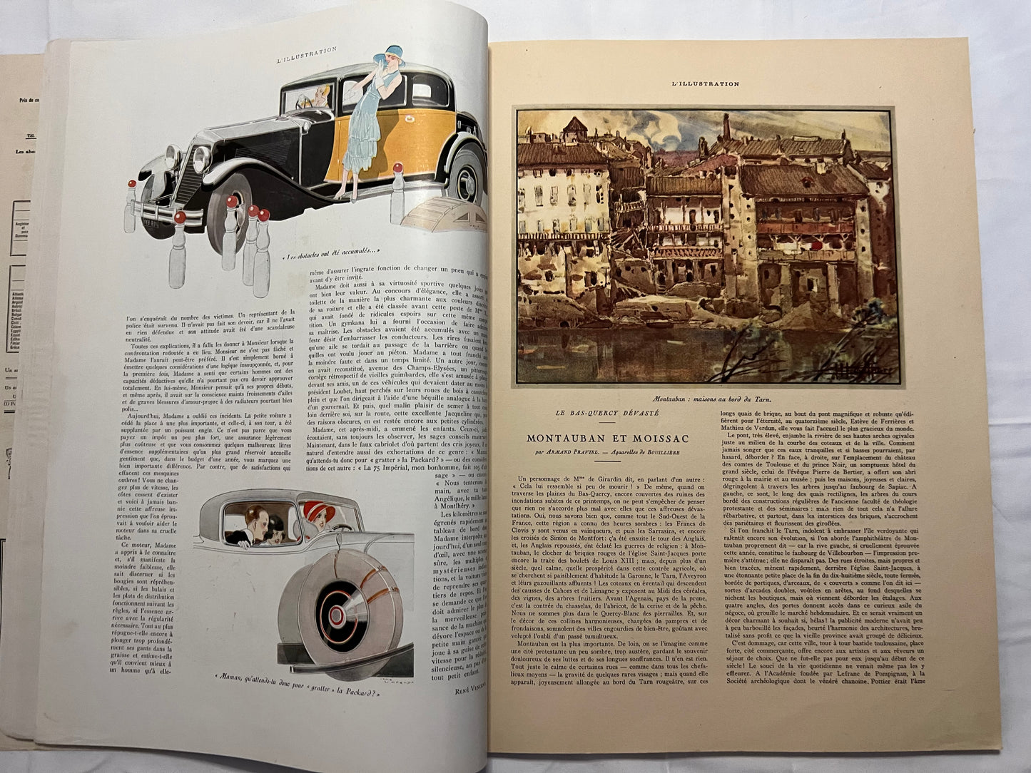 L'Illustration Magazine L'AUTOMOBILE et le TOURISME - 4th October 1930