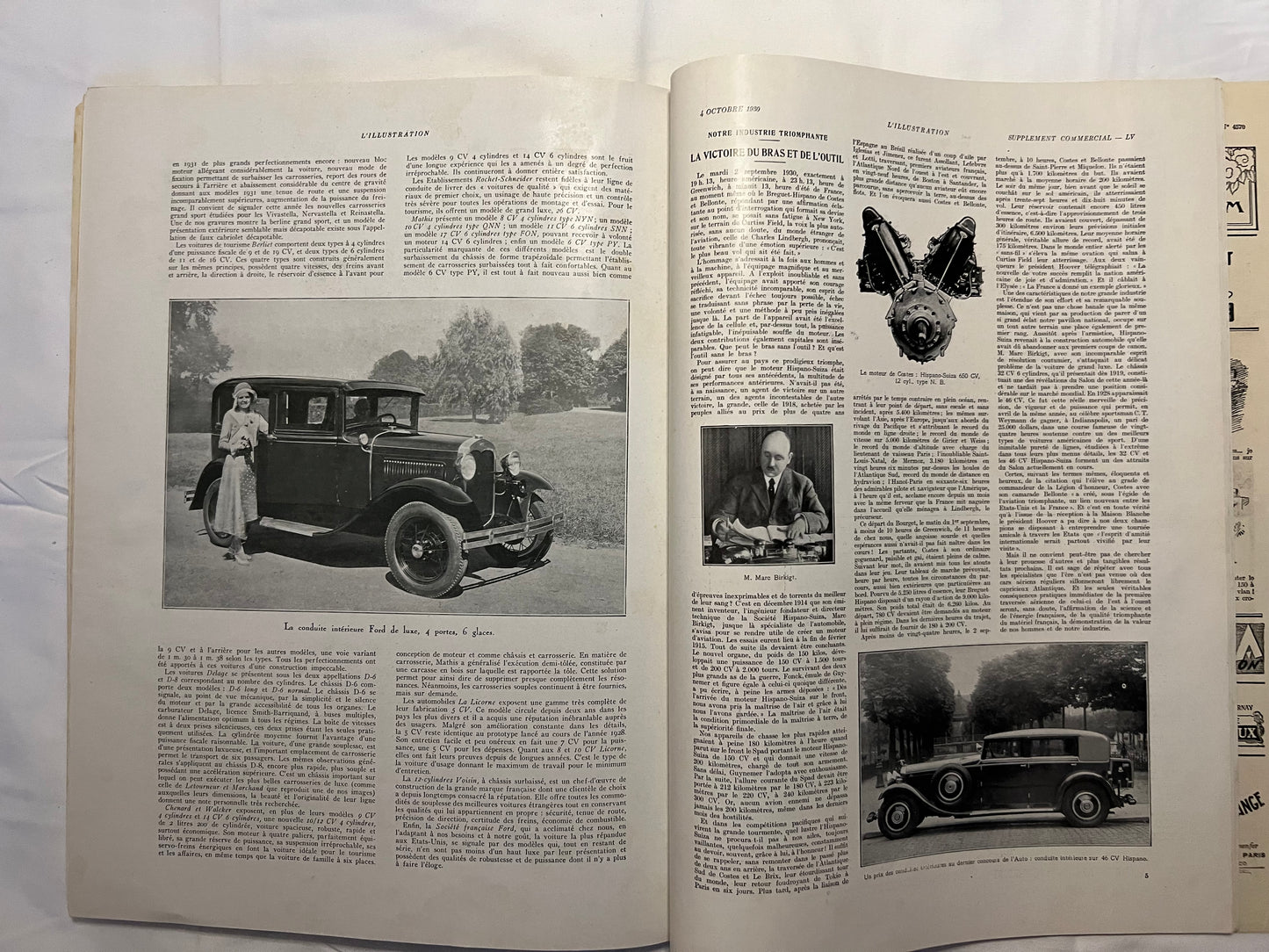 L'Illustration Magazine L'AUTOMOBILE et le TOURISME - 4th October 1930