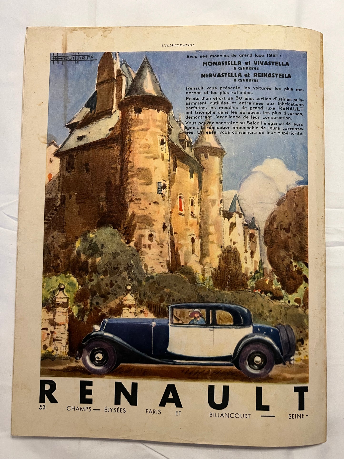 L'Illustration Magazine L'AUTOMOBILE et le TOURISME - 4th October 1930