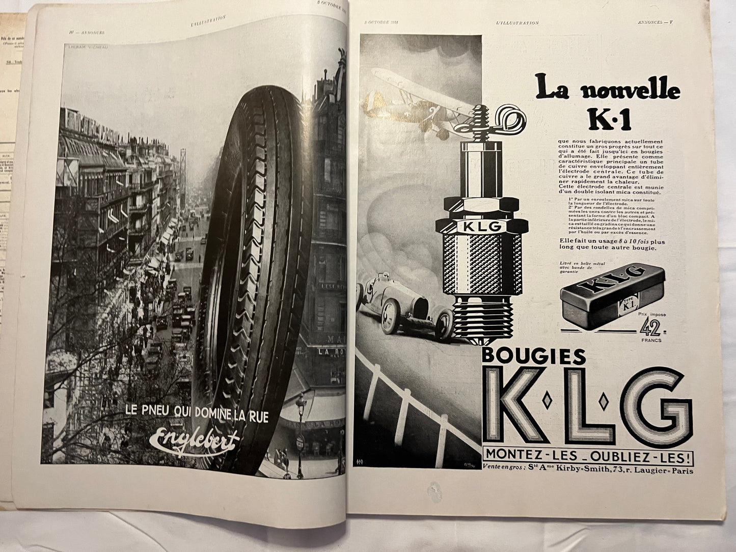 L'Illustration Magazine L'AUTOMOBILE et le TOURISME - 3rd October 1931