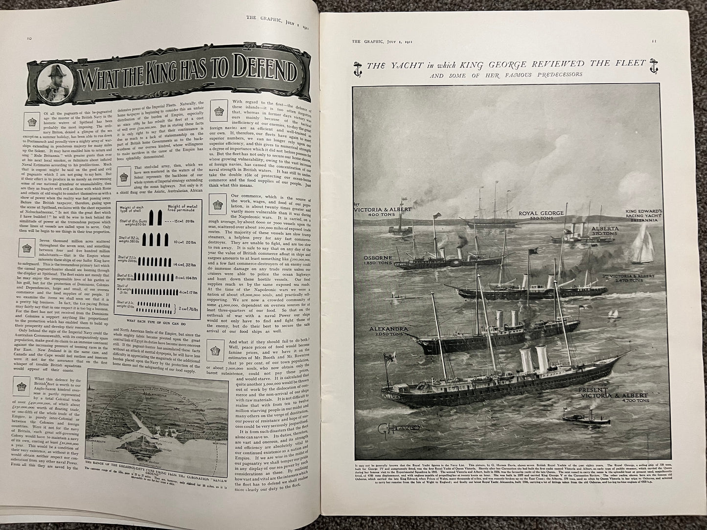 The Graphic Magazine (Special Naval Number) July 1st 1911 No.2170