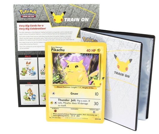 Pokémon Celebrations 25th Anniversary Oversized Jumbo Binder Album (Inc Pikachu)