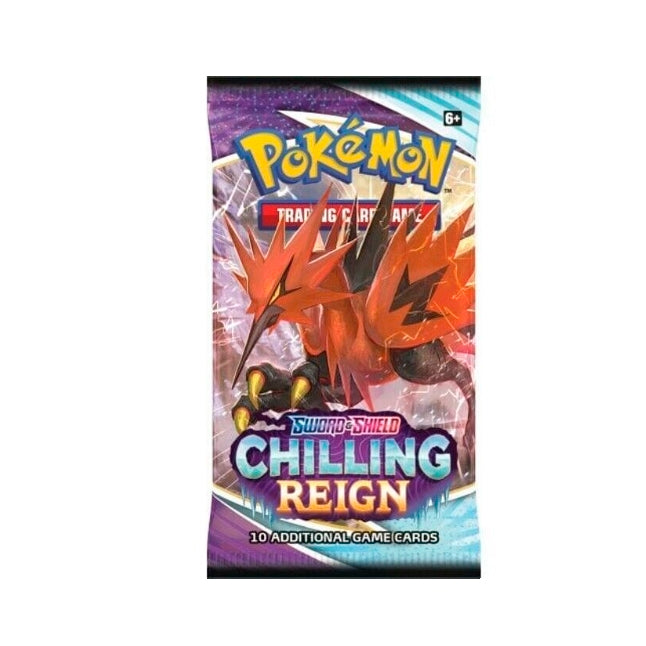 Pokémon TCG: Sword & Shield Chilling Reign Single Booster Pack (10 Cards)