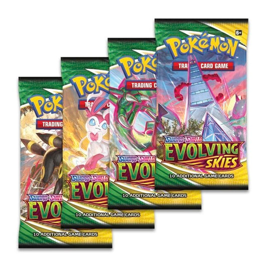 Pokémon TCG: Sword & Shield Evolving Skies Single Booster Pack (10 Cards)