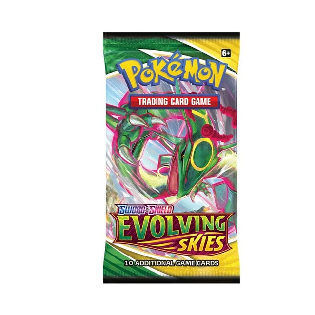 Pokémon TCG: Sword & Shield Evolving Skies Single Booster Pack (10 Cards)