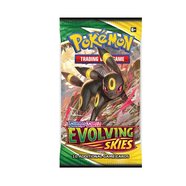 Pokémon TCG: Sword & Shield Evolving Skies Single Booster Pack (10 Cards)