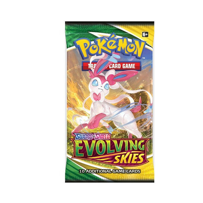 Pokémon TCG: Sword & Shield Evolving Skies Single Booster Pack (10 Cards)