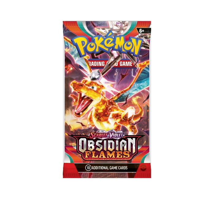 Pokémon TCG: Scarlet & Violet Obsidian Flames Single Booster Pack (10 Cards)