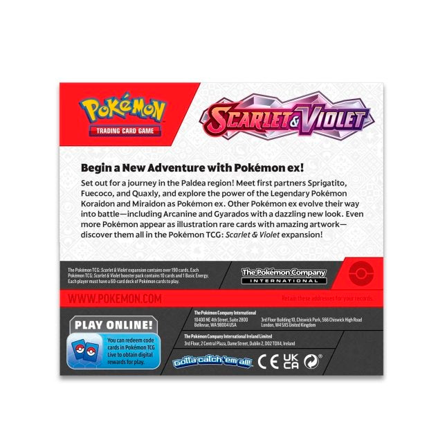 Pokémon TCG: Scarlet & Violet Base Set Booster Box (x36 Packs)