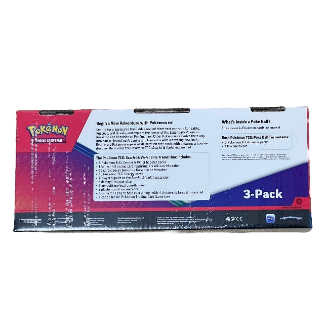 Pokémon TCG: Scarlet & Violet Elite Trainer Box (Scarlet) + 2 Poké Balls Bundle