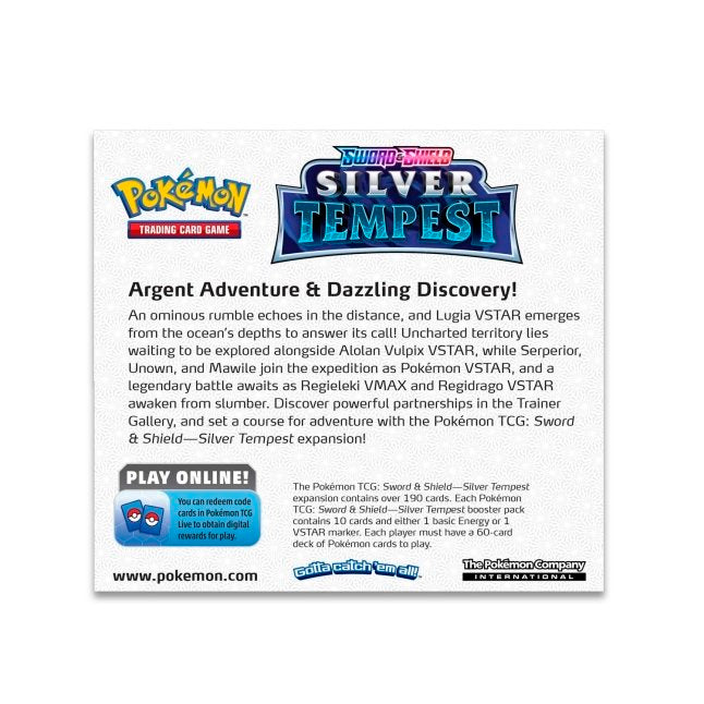 Pokémon TCG: Sword & Shield Silver Tempest Booster Box (x36 Packs)